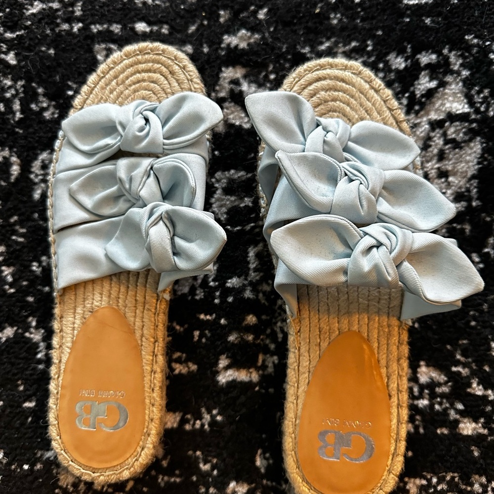 Gianni Bini Light Blue Espadrille Sandals
